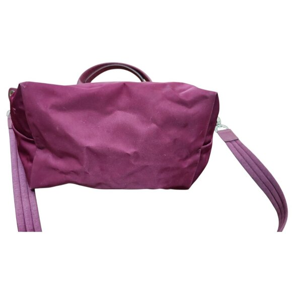 Longchamp Le Pliage Nylon Leather Burgundy S Neo Strap Shoulder Bag - Picture 9 of 16